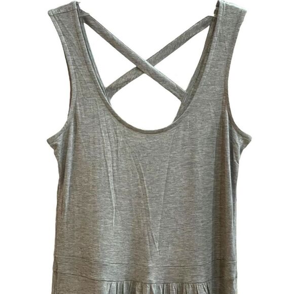 B COLLECTION by BOBEAU Women’s Dress Maxi Tank Sleeveless Criss Cross Back Small - Picture 4 of 8